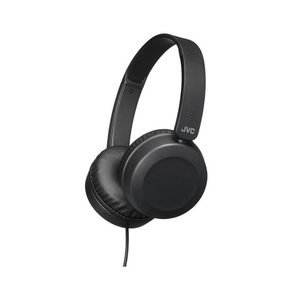 JVC Foldable Lightweight HA-S31M On-Ear Headphones with Built-In Remote, Microphone and Call Handling, Black
