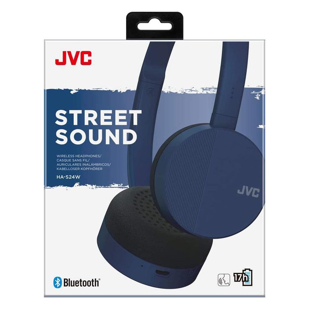 JVC HA-S24W-A-E  Blue Light Foldable Headphones