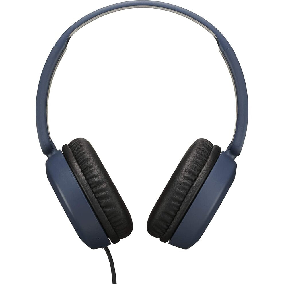 JVC HA-S31M Binaural Headband Headphones and Microphone Blue - Wired Headband Binaural Over-Ear 10-26000Hz Blue