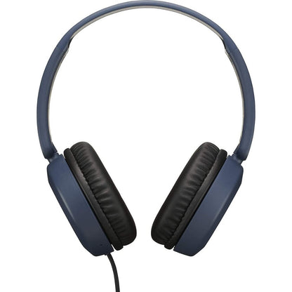 JVC HA-S31M Binaural Headband Headphones and Microphone Blue - Wired Headband Binaural Over-Ear 10-26000Hz Blue