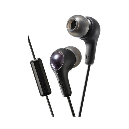 JVC HAFX7MB GUMY Inner Ear Headphones with Remote and Microphone - BLACK