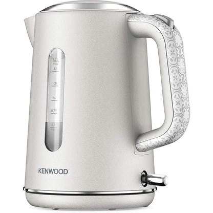 Kenwood ZJP05.A0CR Abbey Cream Design Kettle, 1.7L With Flip Load - Stone - White