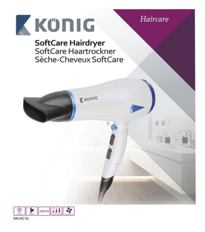 Konig KN-HC10 Pearl/Blue Hairdryer 2000 W