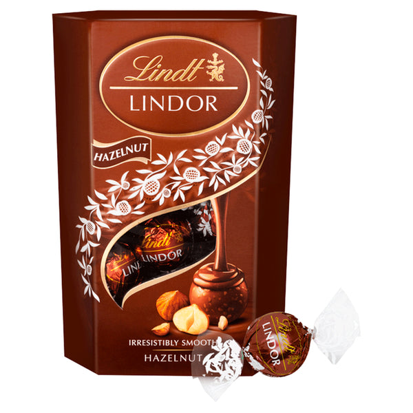 Lindt Lindor Hazelnut Chocolate Truffles Box 200g