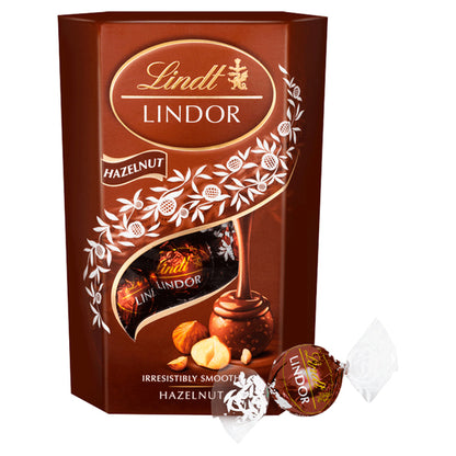 Lindt Lindor Hazelnut Chocolate Truffles Box 200g