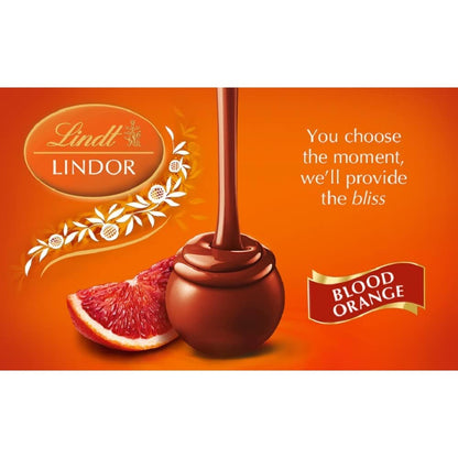 Lindt Lindor Blood Orange Chocolate Truffles Pack 1 200g