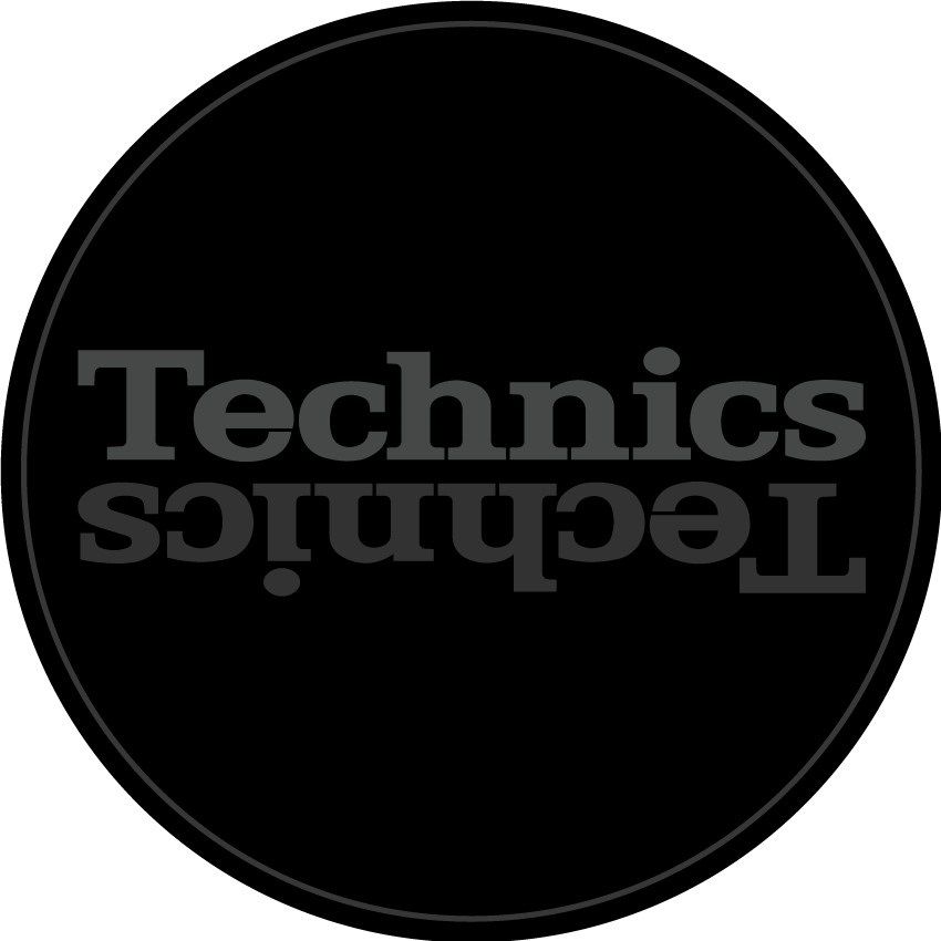 Technics Slipmat 60669 Duplex 7: Grey Mirror on Black