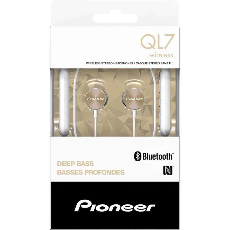 Pioneer SE-QL7BT-G GOLD In-Ear Wireless Neckband Design Headphone