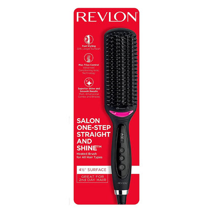 Revlon Pro Collection Salon One Step Straight and Shine Hair Straightening Brush, X-Large