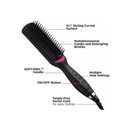 Revlon Pro Collection Salon One Step Straight and Shine Hair Straightening Brush, X-Large