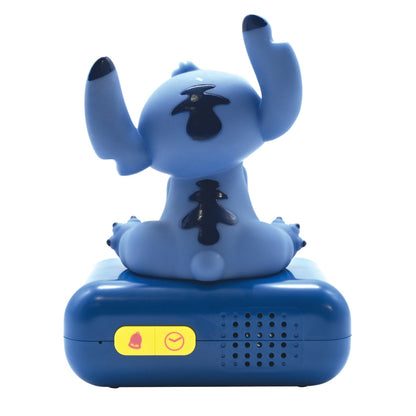 Lexibook 3D Disney Stitch Childrens Clock with Night Light