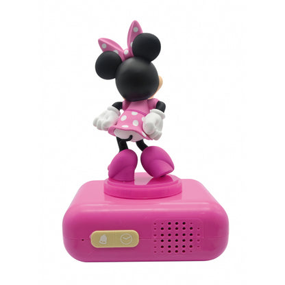 Lexibook 3D Minnie Mouse Childrens Clock with Night Light