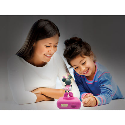 Lexibook 3D Minnie Mouse Childrens Clock with Night Light