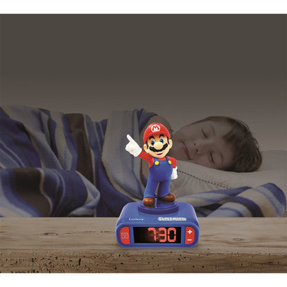 Lexibook Super Mario Childrens Projector Clock with Timer