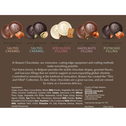 Bostani Chocolatier Thins & Filled Chocolate 500 G