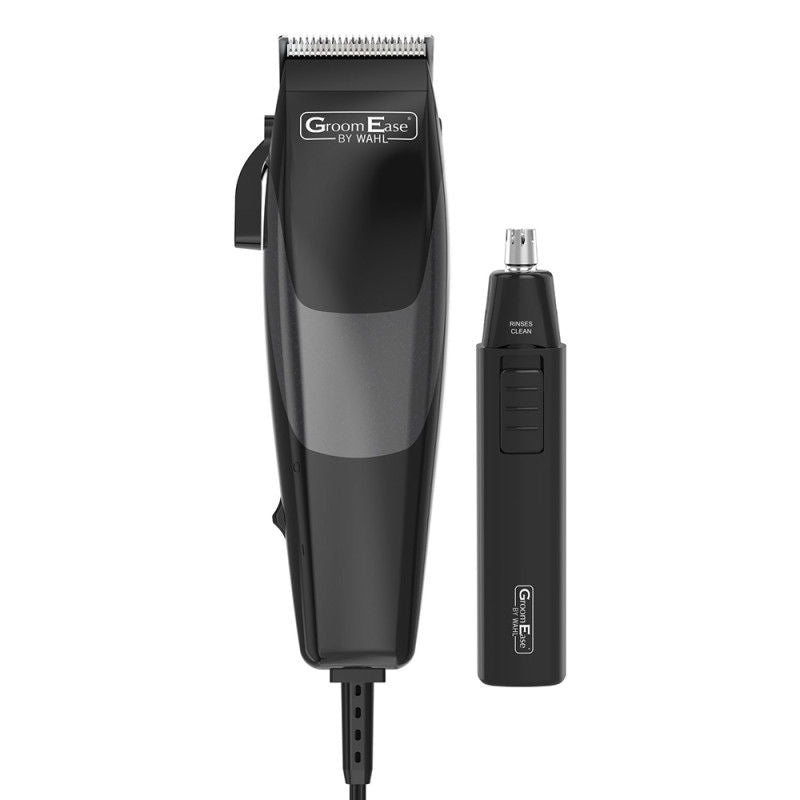 Wahl 79449-317 GroomEase Hair Clipper & Trimmer Gift Set - 18 Piece Kit Black