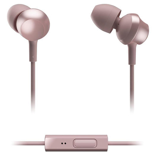 Panasonic RPTCM360 In-ear Earphones Headphones With Remote & Mic PINK