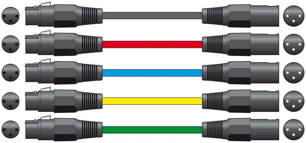 Chord 190.090 1.5 Metre High Quality Balanced Microphone/Audio Lead Black