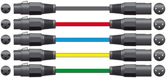 Chord 190.090 1.5 Metre High Quality Balanced Microphone/Audio Lead Black