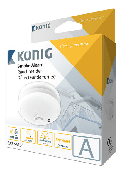 Konig SAS-SA100 Smoke Detector EN14604