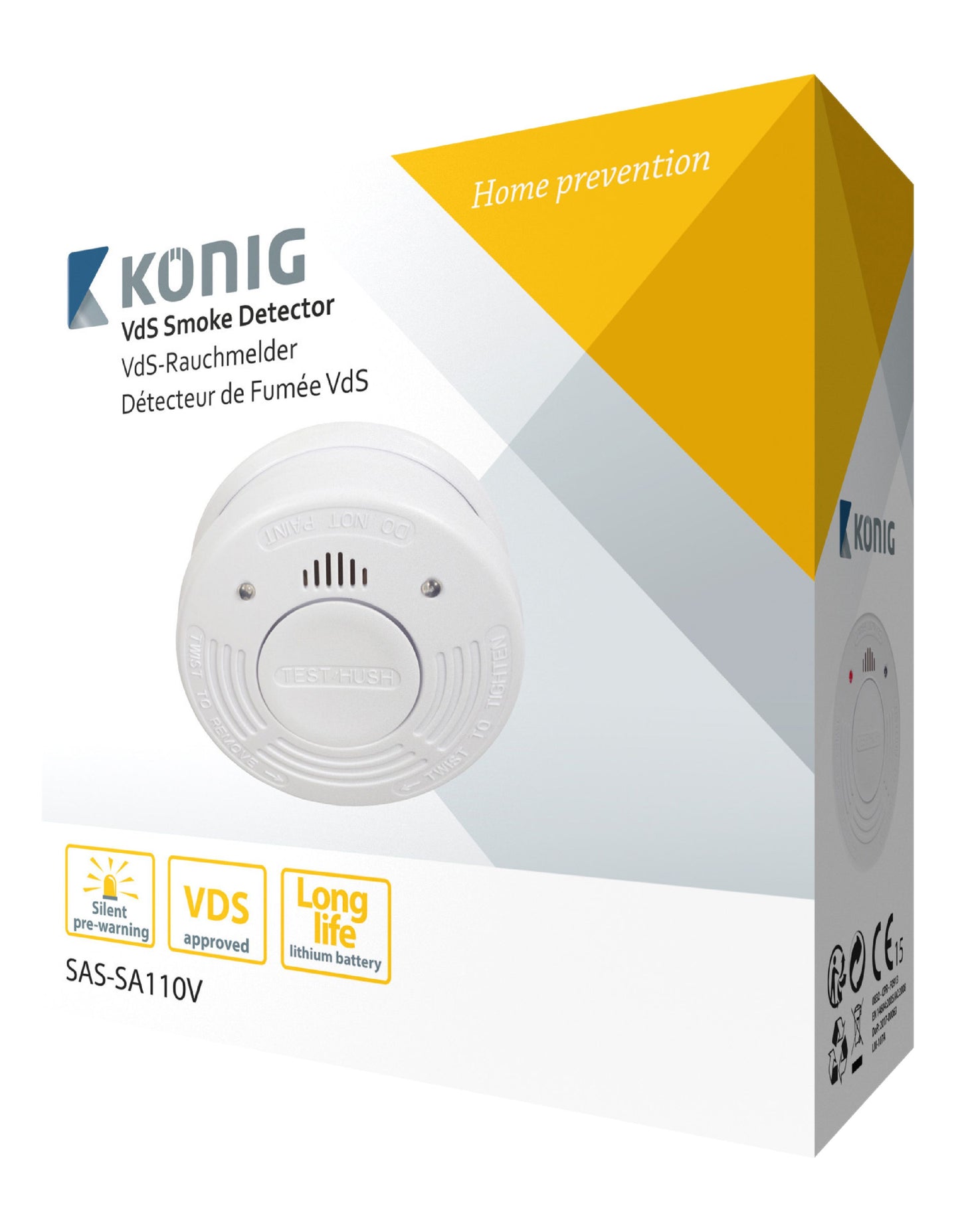 Konig SAS-SA110V Smoke Detector VdS
