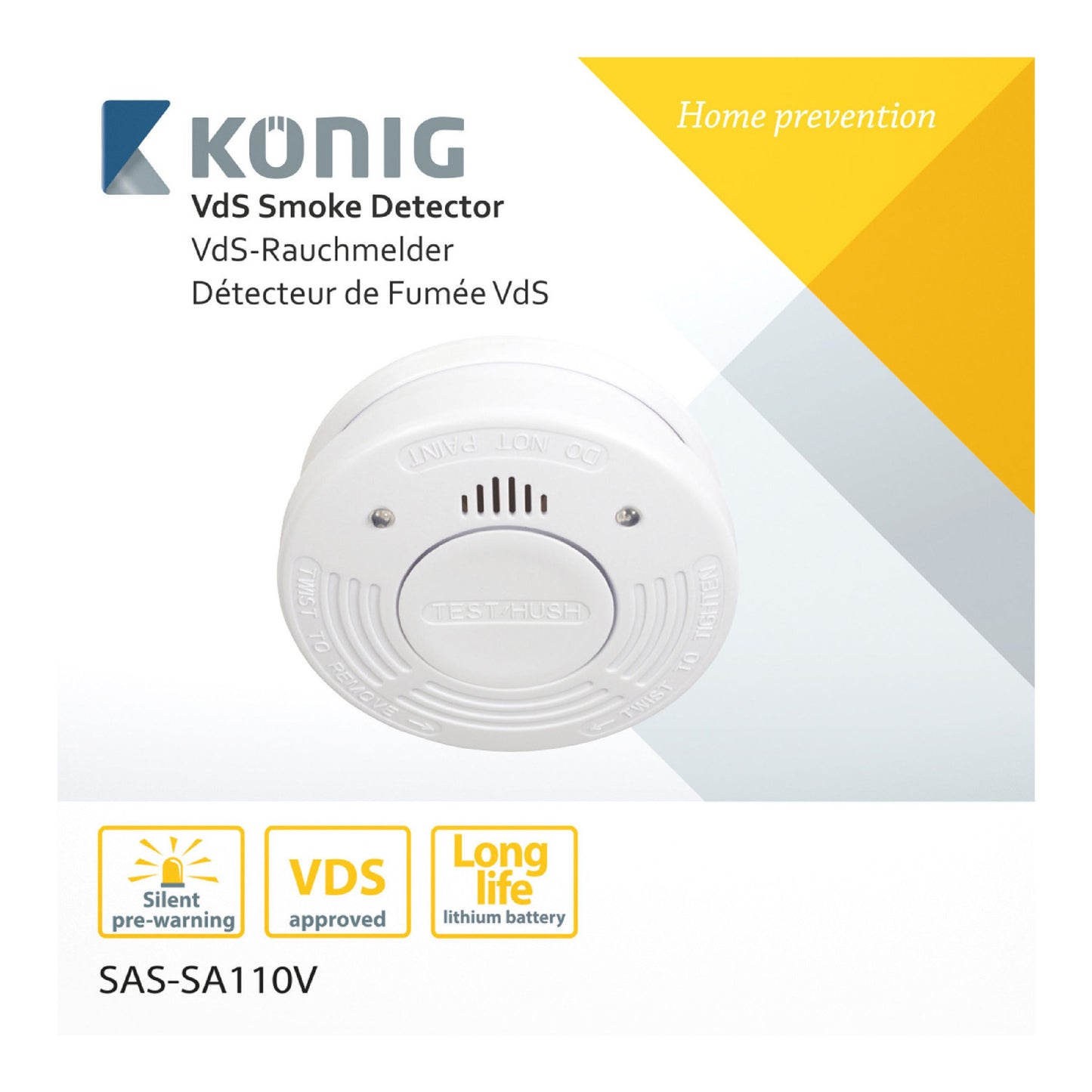Konig SAS-SA110V Smoke Detector VdS