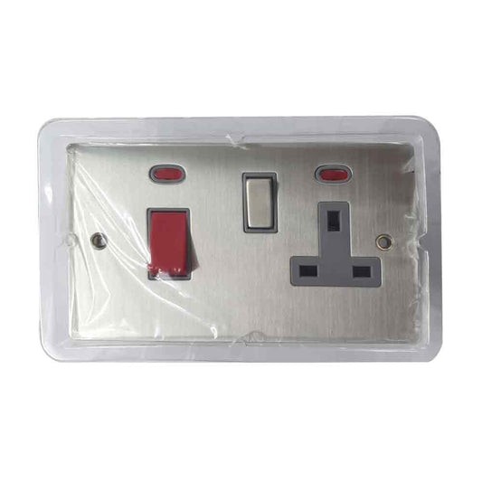 Superswitch SW210BSSC 45A Cooker Control Unit 13A Sockets Pack of 25