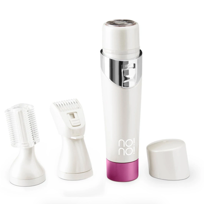 no!no! Expert - Face, Body and Bikini Hair Removal for Women | Includes 3 Attachment Heads | Cordless Portable