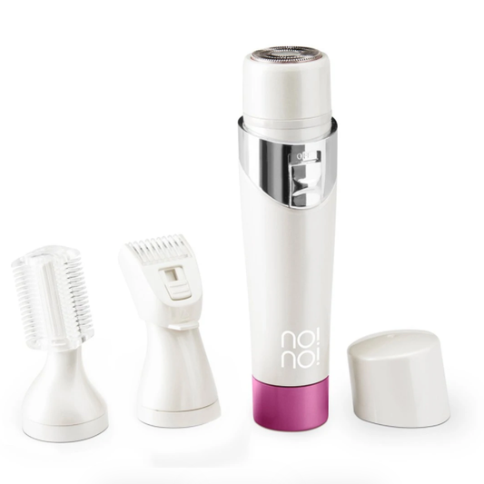 no!no! Expert - Face, Body and Bikini Hair Removal for Women | Includes 3 Attachment Heads | Cordless Portable
