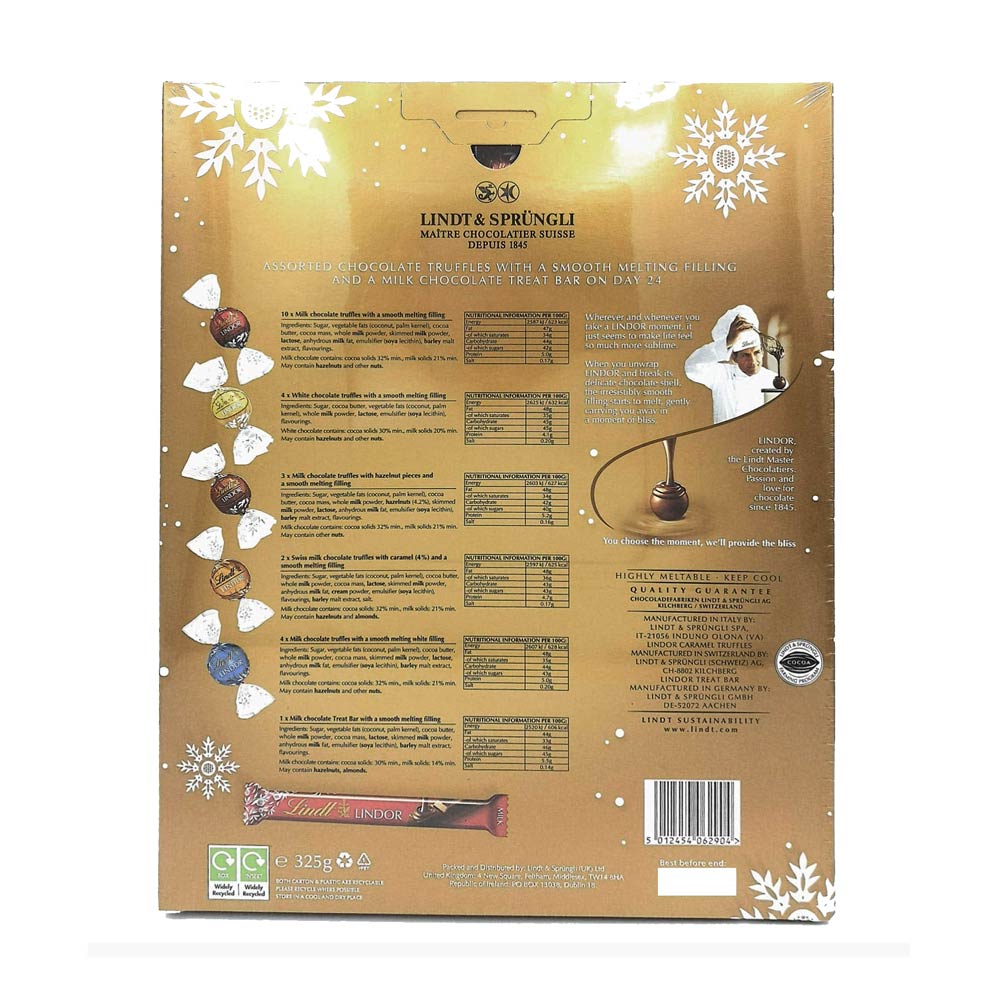 Lindt Gold Assorted Chocolate Advent Calender