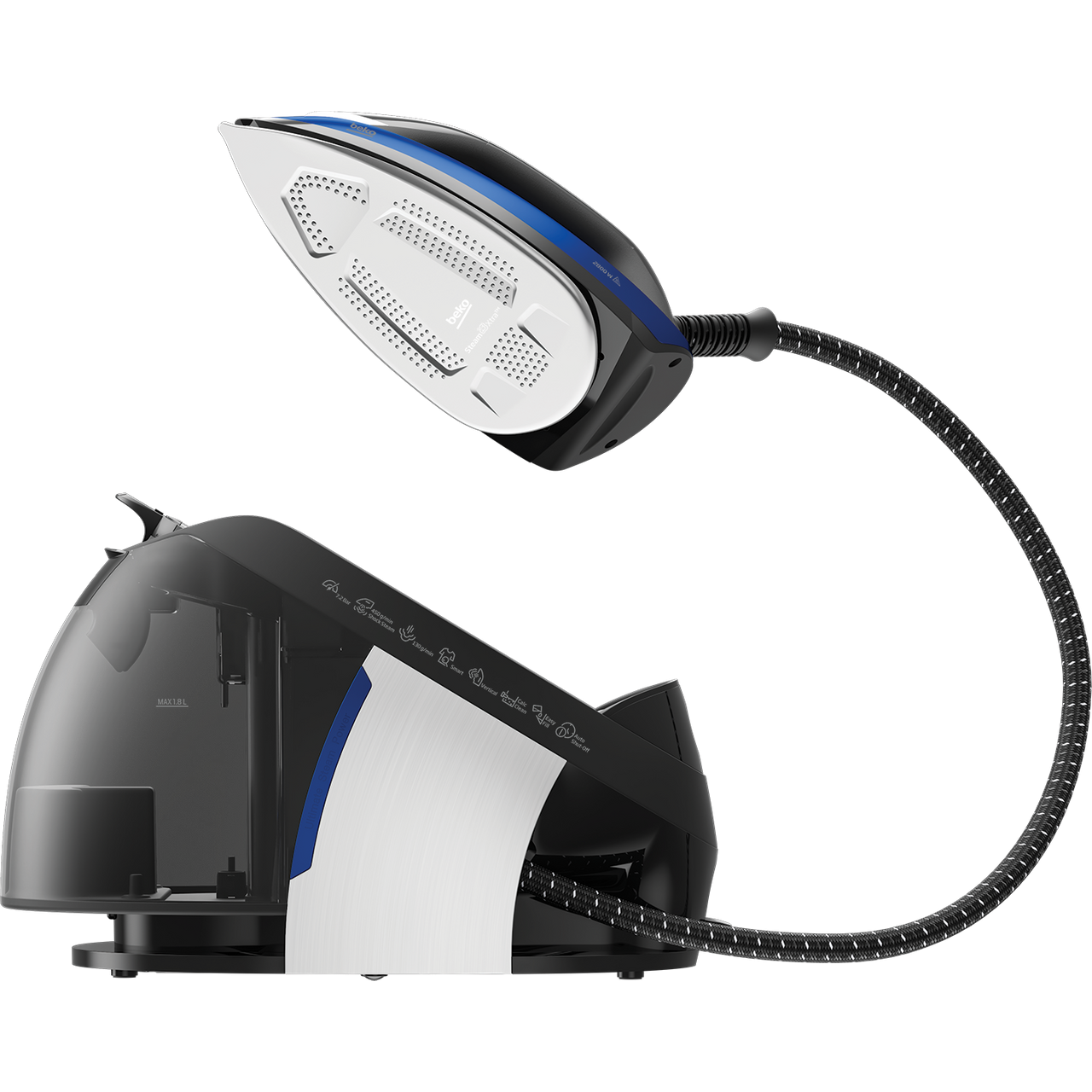 Beko SGA8328B SteamXtra 2800W Steam Generator Iron - HygieneShield - Blue and Black