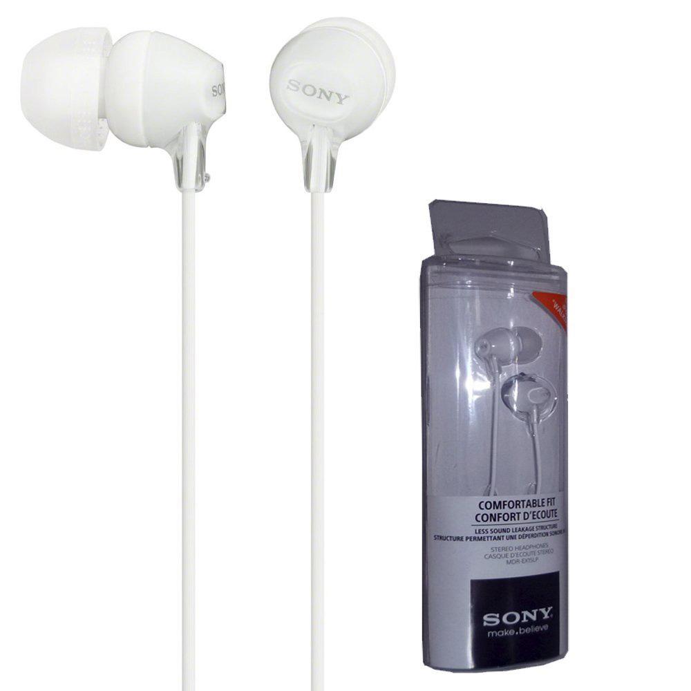 Sony MDR-EX15LPW White In Ear Headphones MDREX15