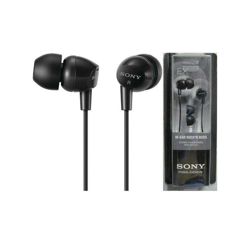 SONY MDR-EX15 BLACK In-Ear Stereo Headphones w/Powerful Bass Original /Brand New