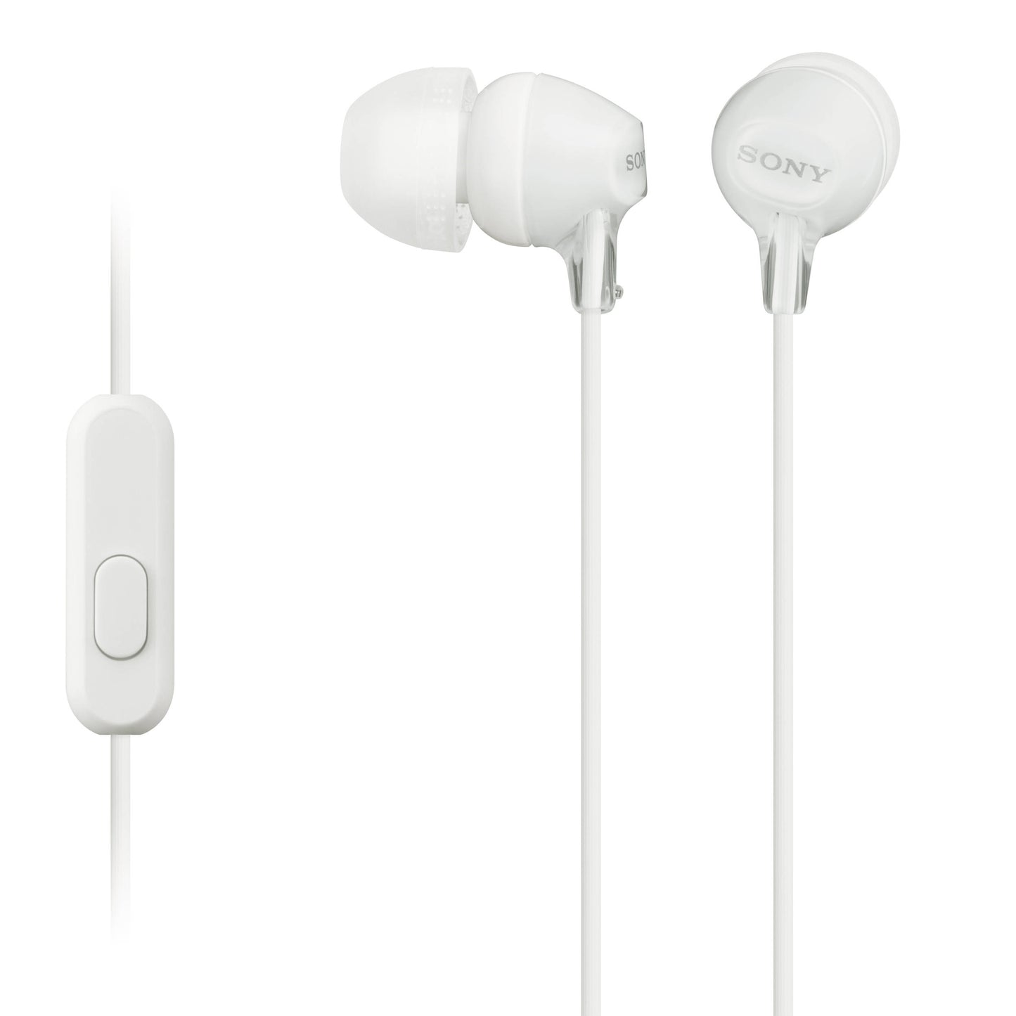 Sony MDREX15APW WHITE Fashion Color EX Series Earbud Headset with Mic