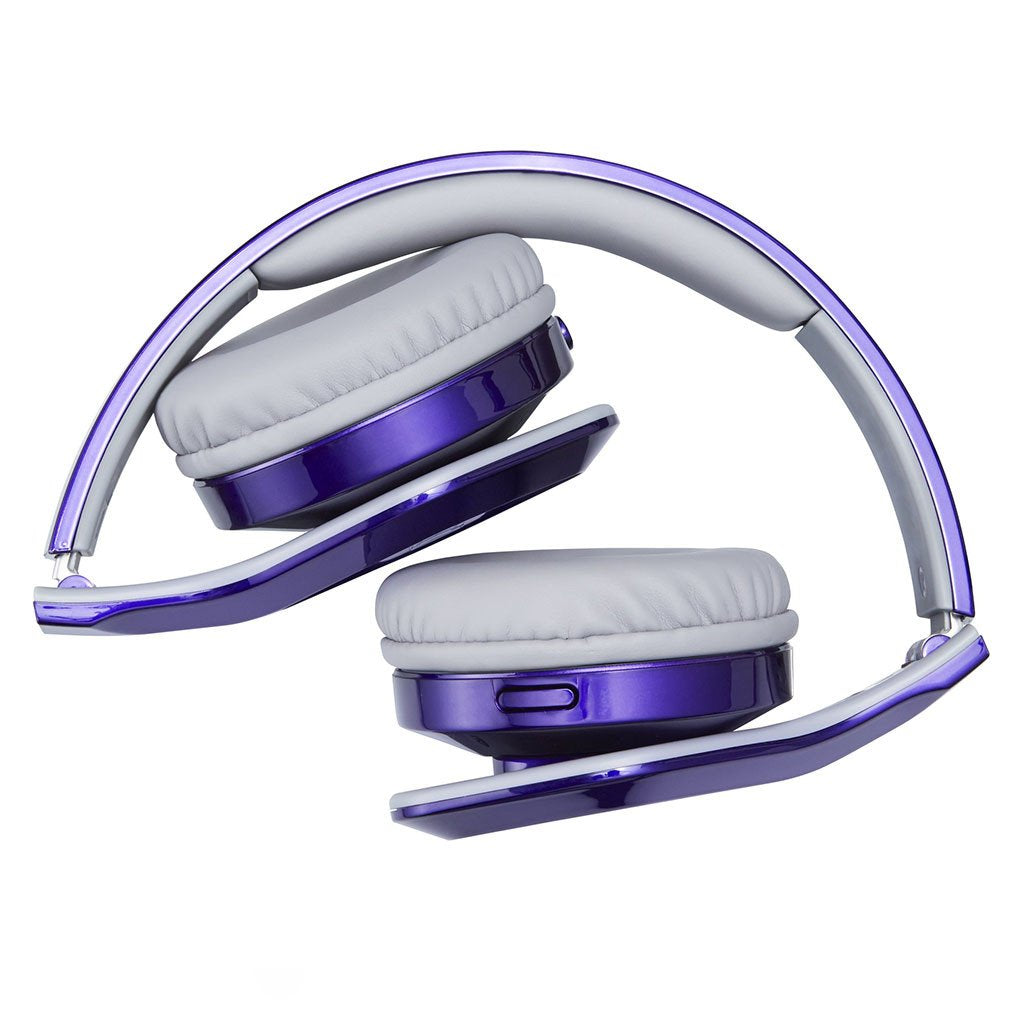 JVC HA-SR100X Violet On-Ear Club style Headphones Remote and Microphone