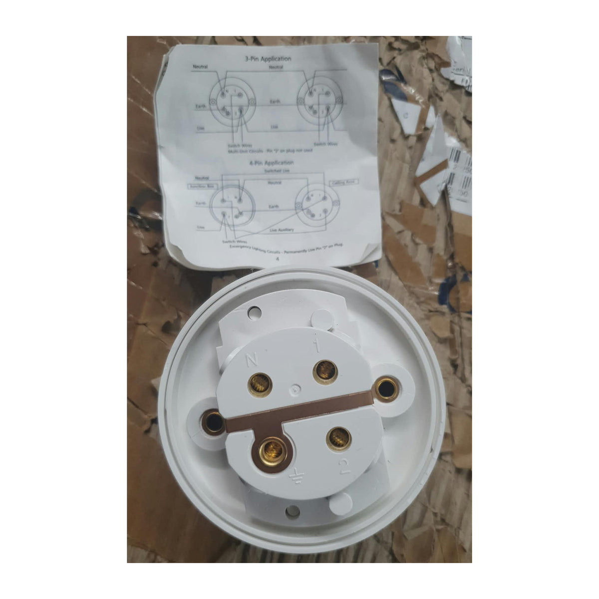 Superswitch S35-280 3 pin ceiling rose and plug components pack of 25