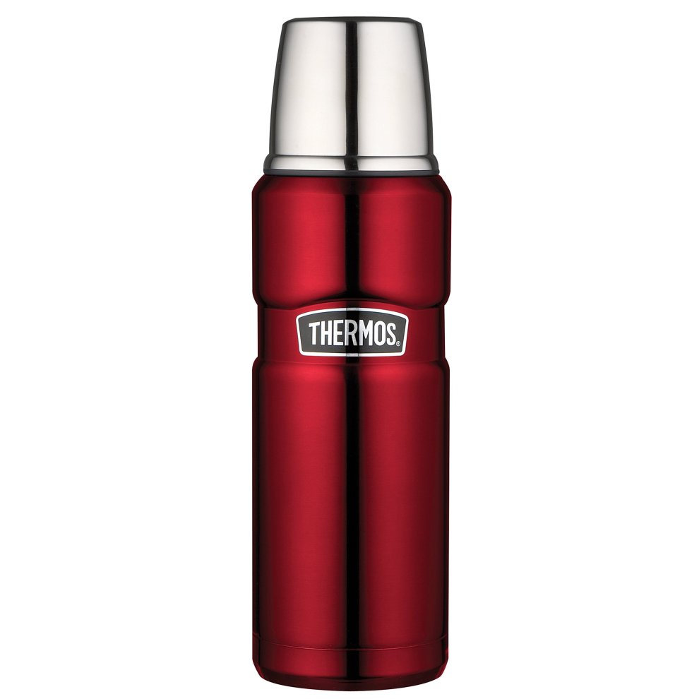 Thermos 184804 Stainless Steel King Flask Bottle, Red, 470 ml