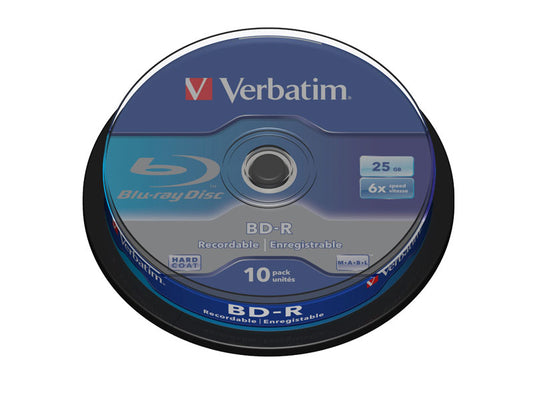 Verbatim BD-R 25Gb Spindle 10 Blue-Ray Discs