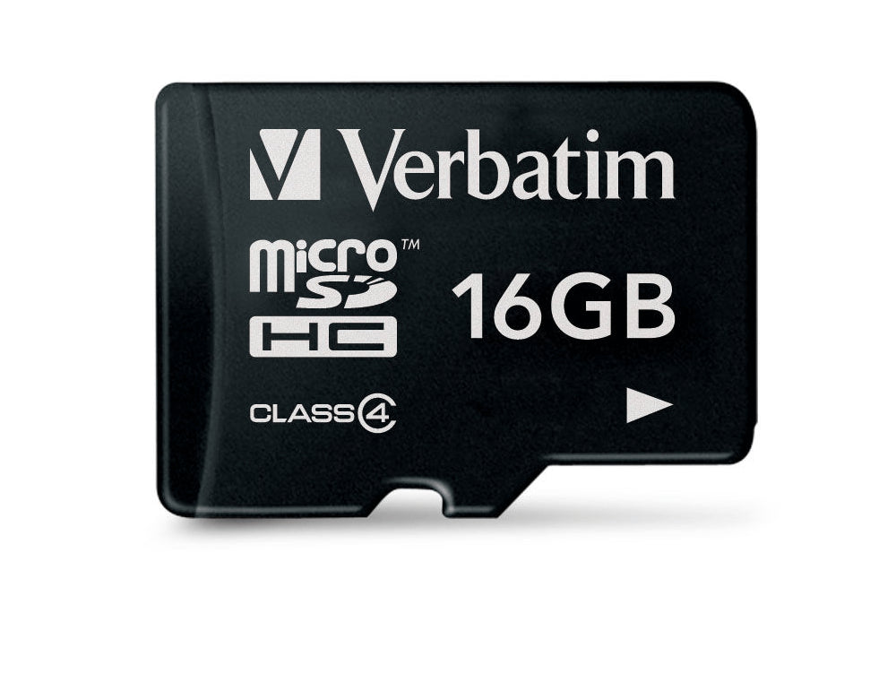 Verbatim 16GB MicroSDHC Class 4 SDHC Card 44007 Micro SDHC Card