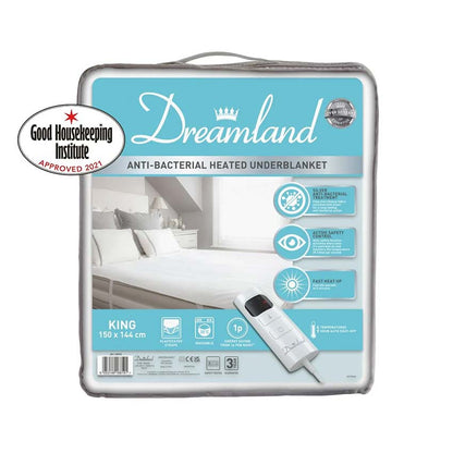 Dreamland 16819 Anti-Bacterial Heated Underblanket King