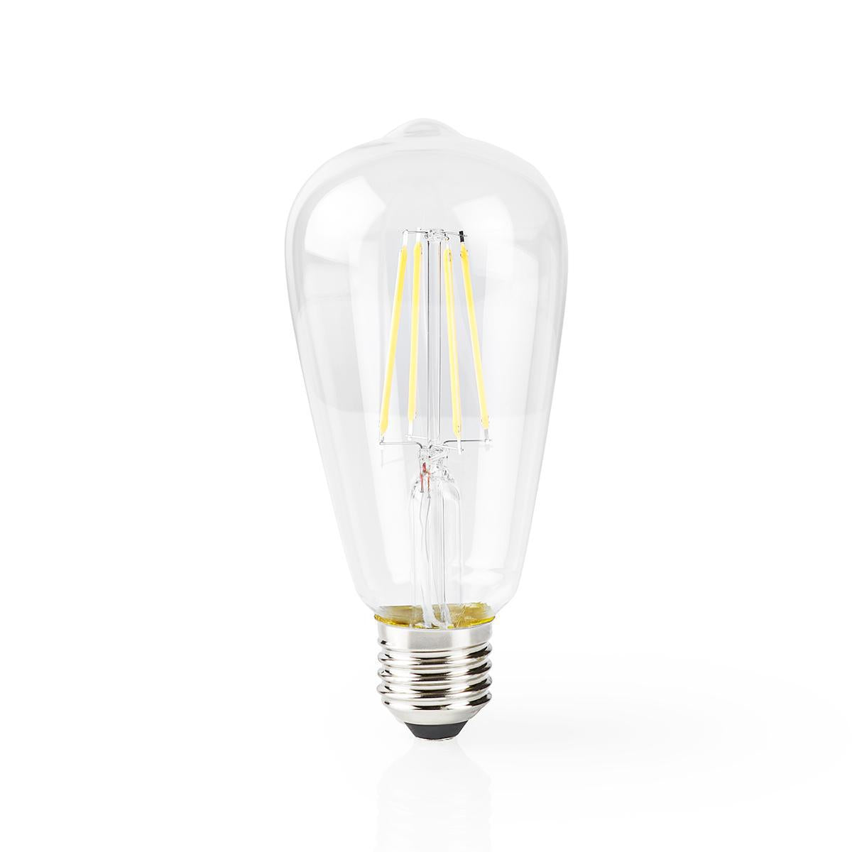 Nedis WIFILF10WTST64 Wi-Fi Smart LED Filament Bulb | E27 | ST64 | 5 W | 500 lm