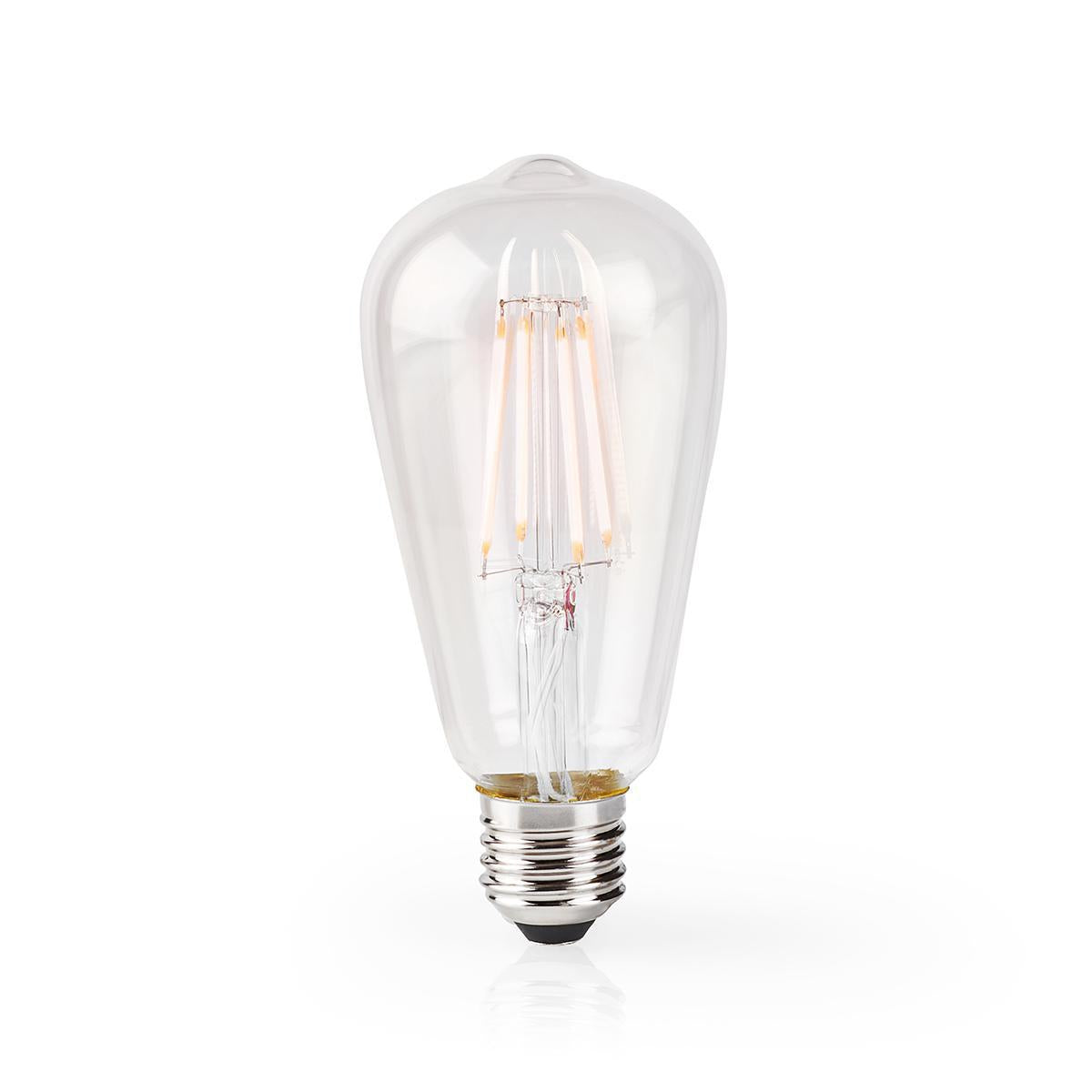 Nedis WIFILF10WTST64 Wi-Fi Smart LED Filament Bulb | E27 | ST64 | 5 W | 500 lm