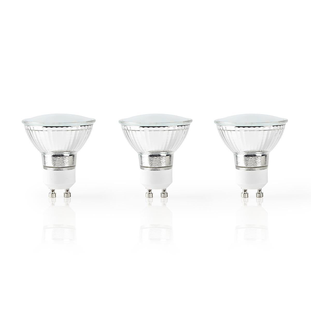 Nedis WIFILW31CRGU10 Wi-Fi Smart LED Bulb | Warm White | GU10 | 3-Pack