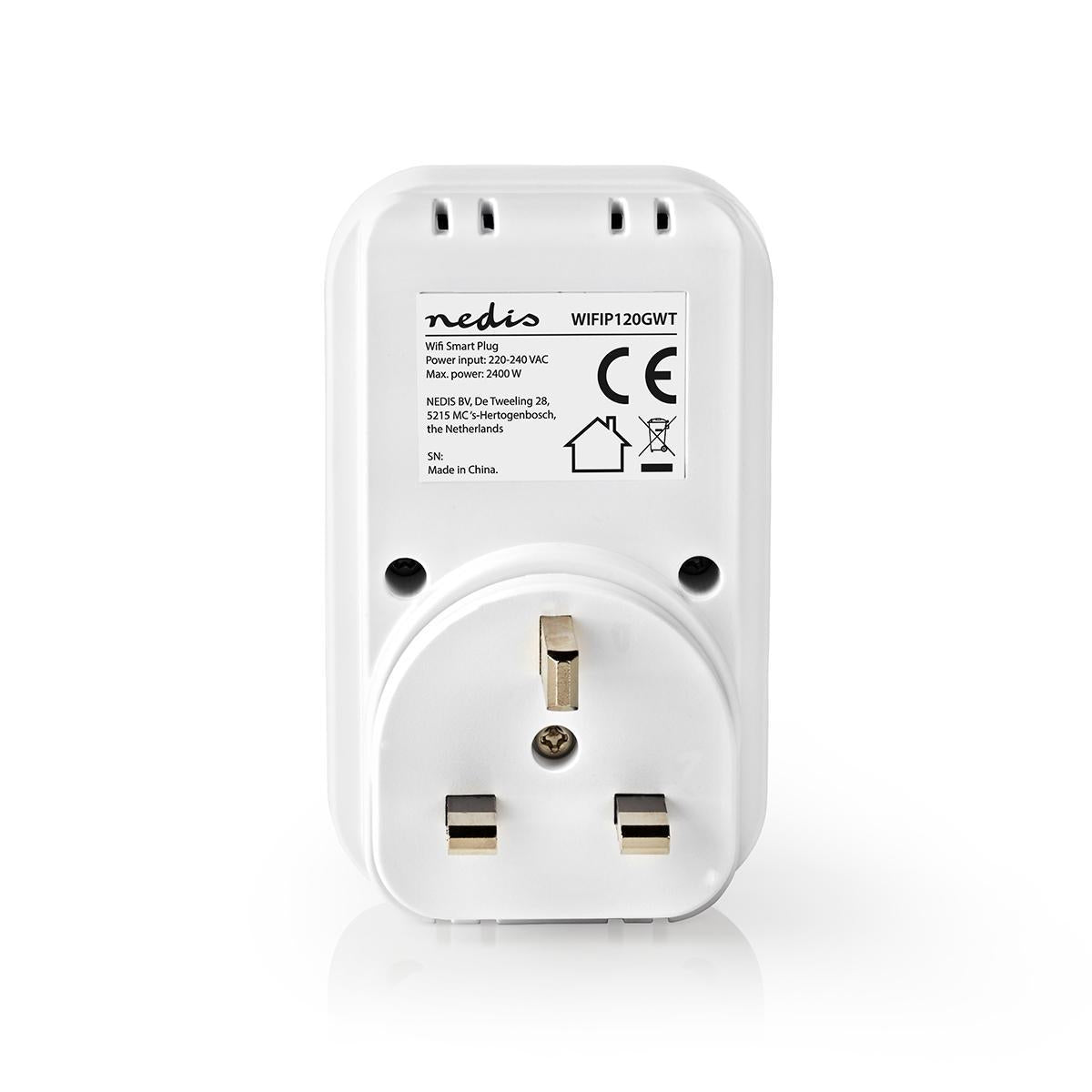 Nedis WIFIP120GWT  WiFi Smart Plug | UK Type G | 10A