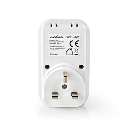 Nedis WIFIP120GWT  WiFi Smart Plug | UK Type G | 10A