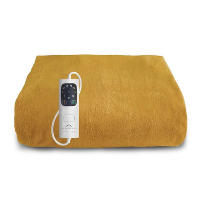 Dreamland 16820B Relaxwell Luxury Mustard Heated Throw