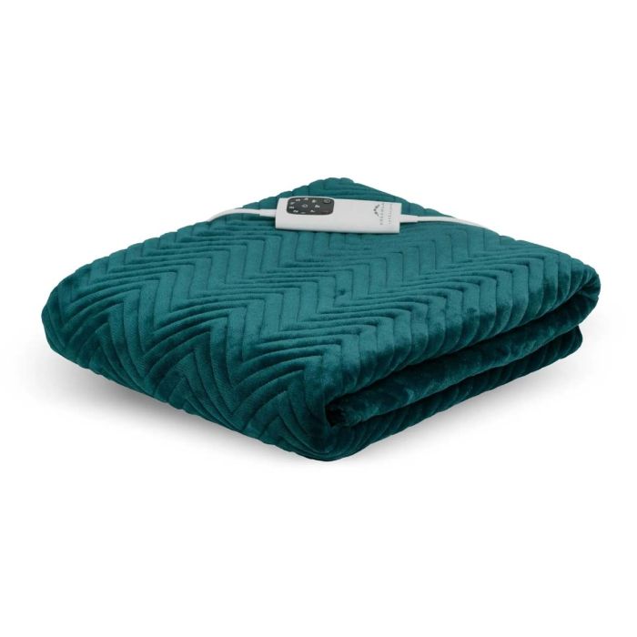 Dreamland 16892 Deluxe Warming Throw Emerald Green