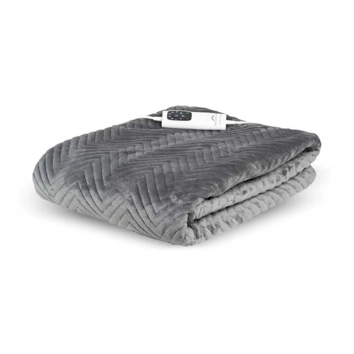 Dreamland 16822B Deluxe Warming Throw Slate Grey