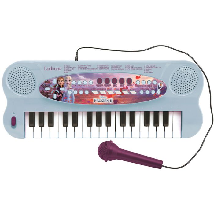 Lexibook Disney Frozen II Electronic Keyboard with Mic and Line-In Cable (32 keys)