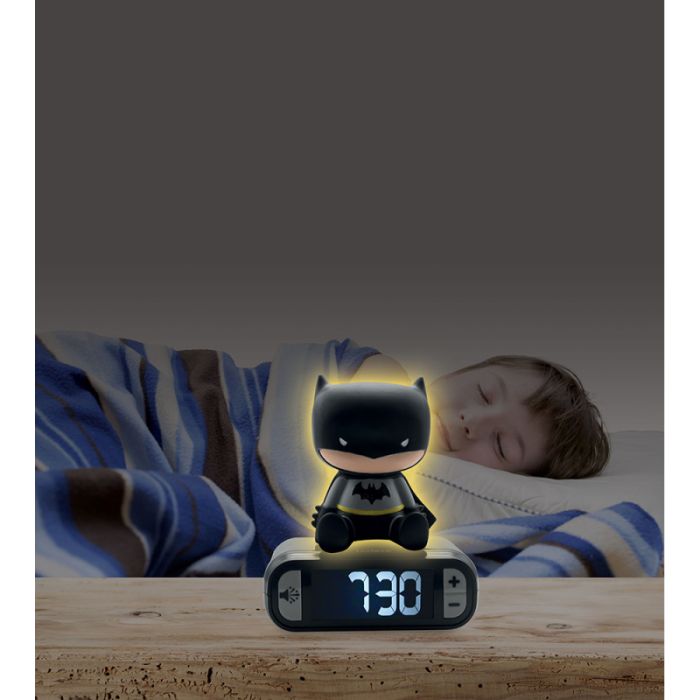 Lexibook 3D Batman Childrens Clock with Night Light